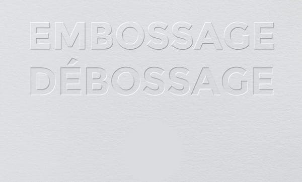 Embossage et debossage