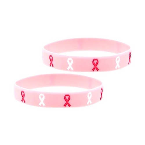 Set de 2 bracelets OCTOBRE ROSE 