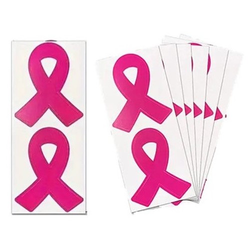 12 Stickers OCTOBRE ROSE