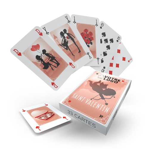 Jeu de Belote "St Valentin" - 33 cartes