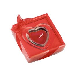 Bougie en forme de coeur