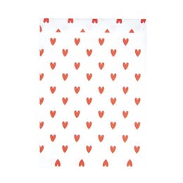 POCHETTES PAPIER PETITS COEURS ROUGES X 8PCS