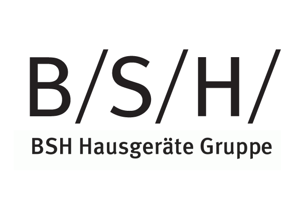 The photo shows the logo of BSH Hausgeräte Gruppe on the topic agency construction industry