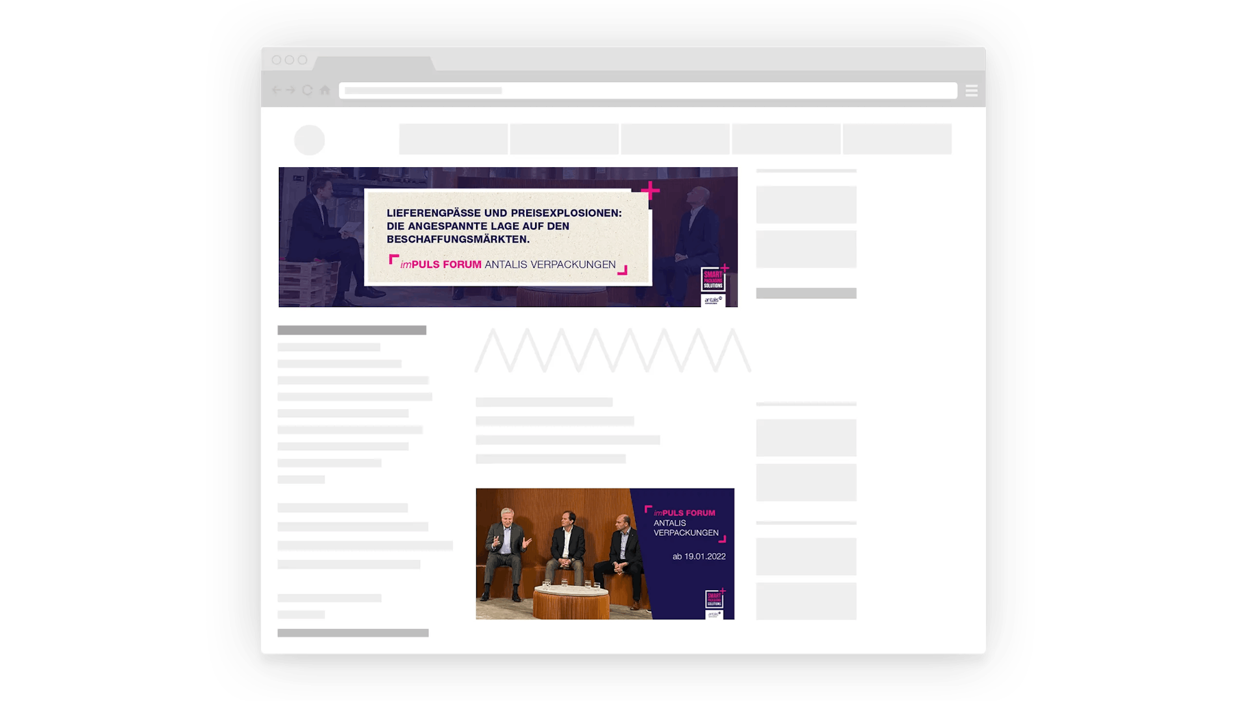 A report on the website of Antalis Verpackungen about the ImPuls Forum 