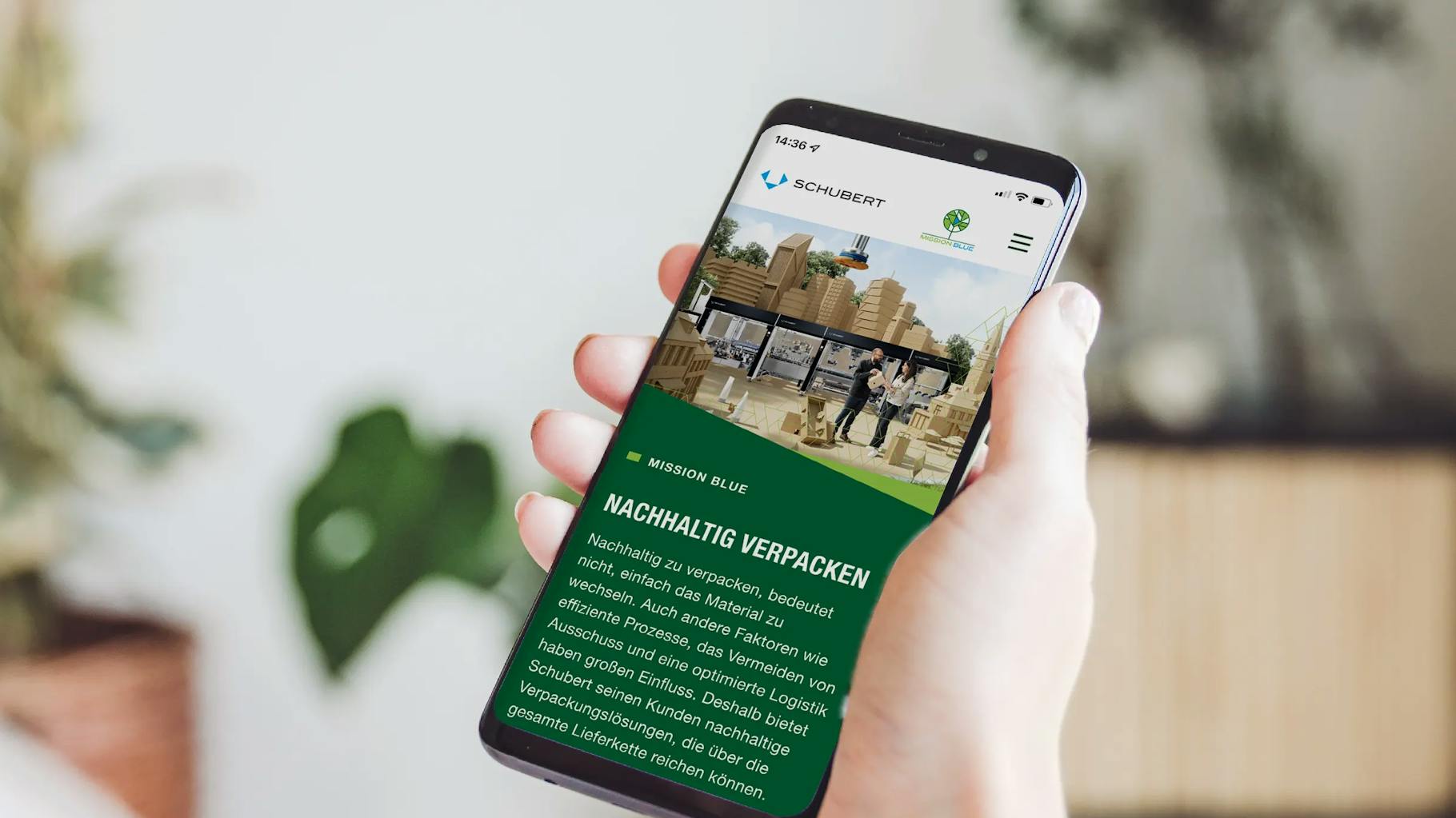 Nachhaltigkeits-Microsite erläutert das Mission-Blue-Programm des Verpackungsmaschinenherstellers Schubert