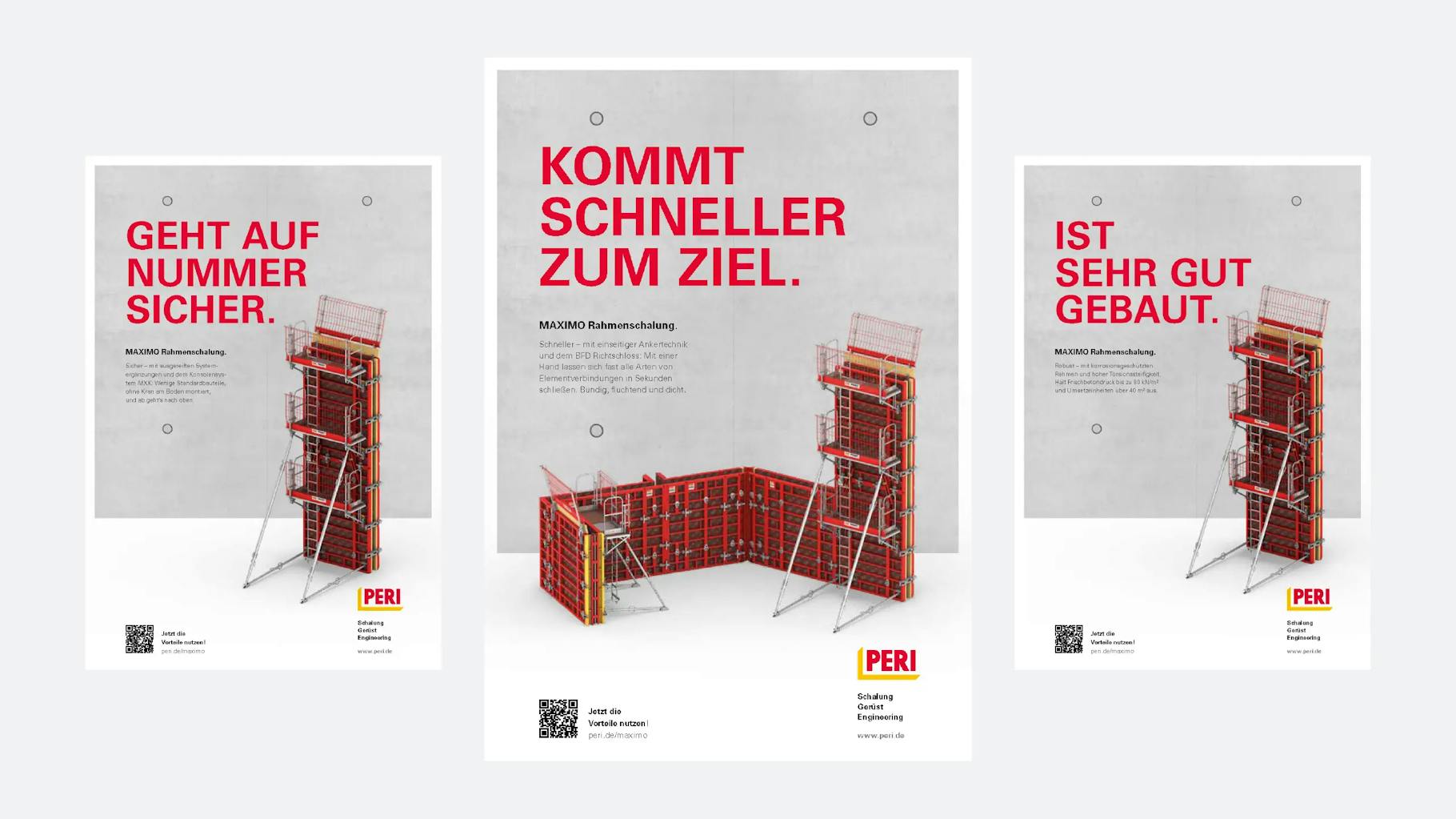 PERI displays for MAXIMO panel formwork