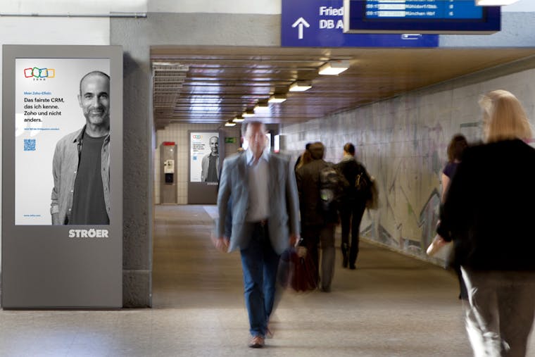Zoho Kampagne Außenwerbung
