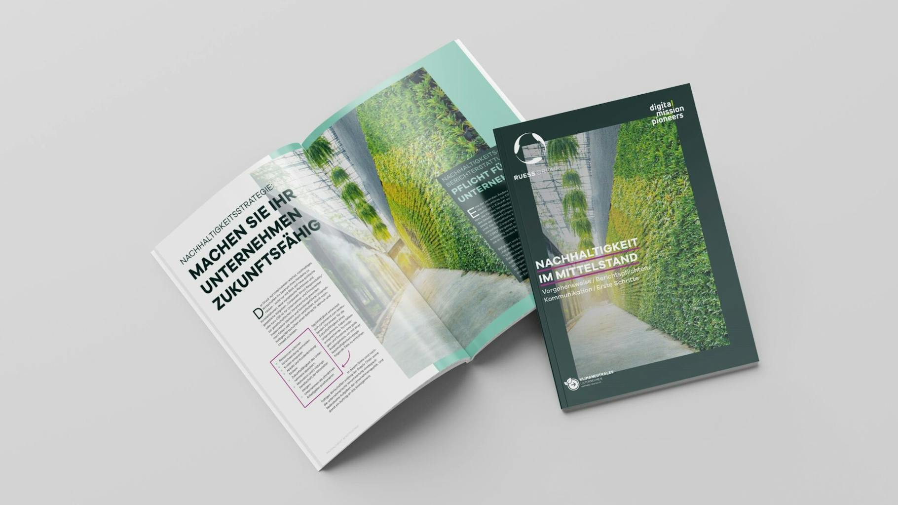 Eine Grafik zu diversen Magazinen zu dem Thema Nachhaltigkeitskommunikation.