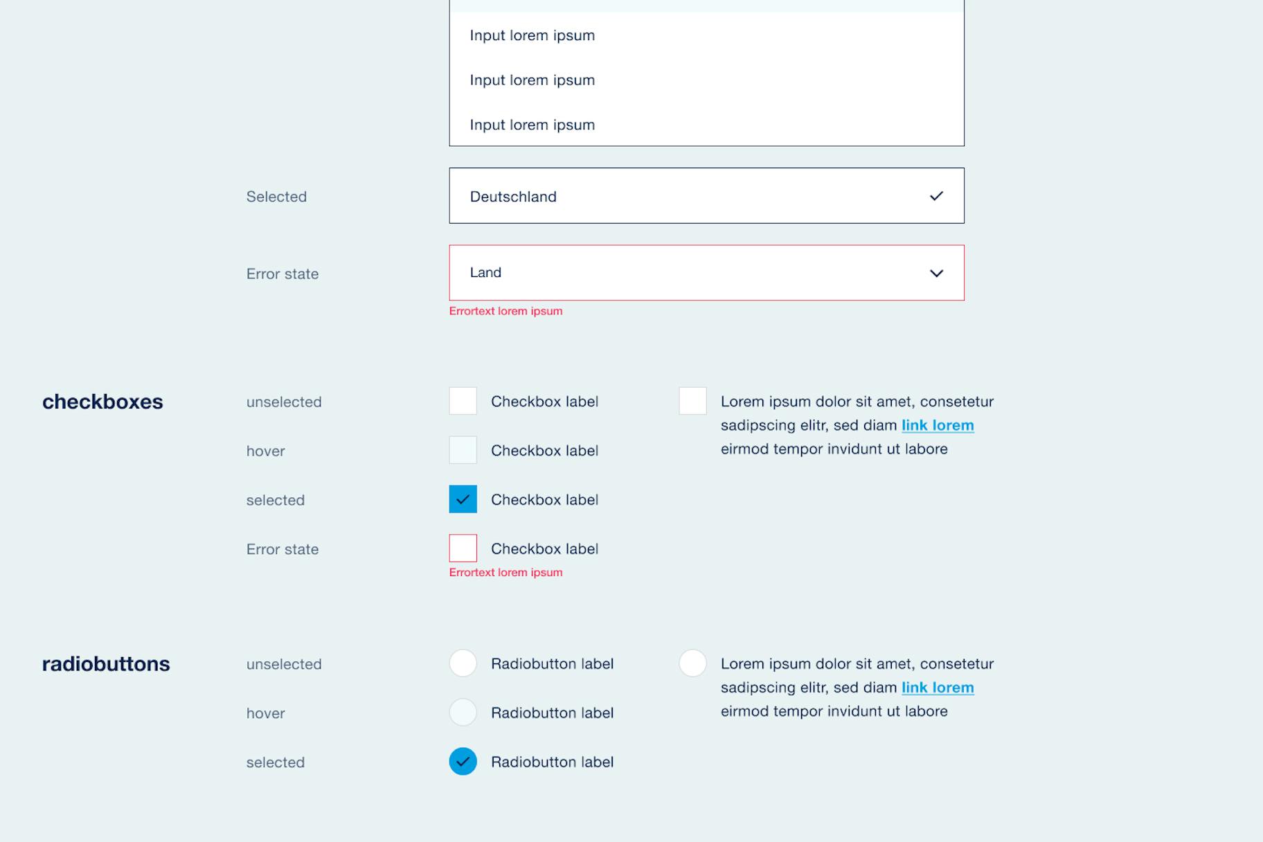 Interaction Elements