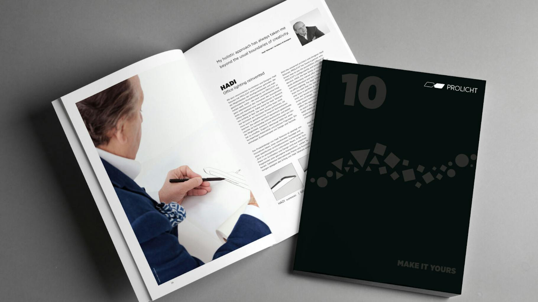 Magazine of the premium lamp manufacturer Prolicht.