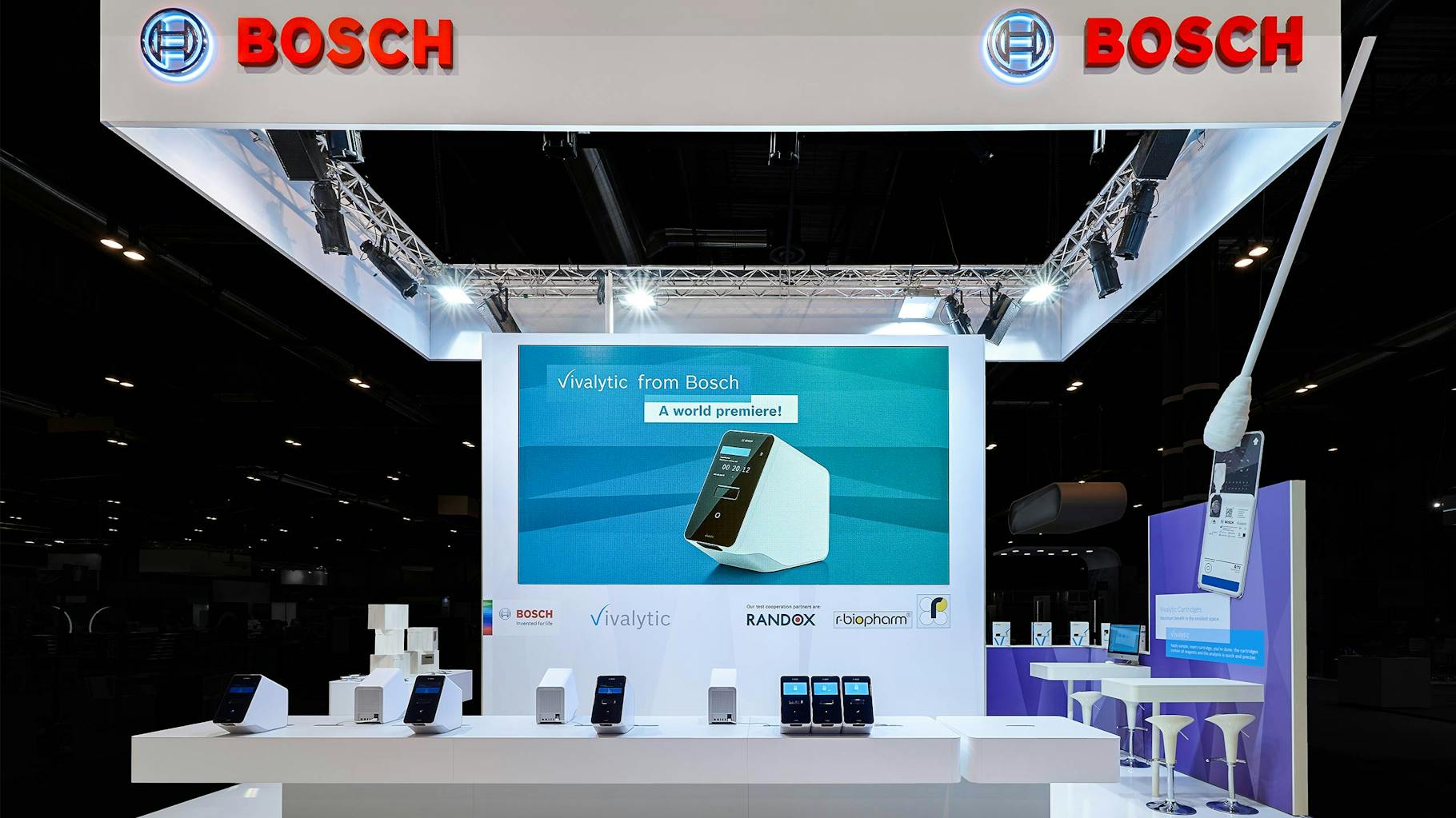 The front view from the Bosch trade fair stand 