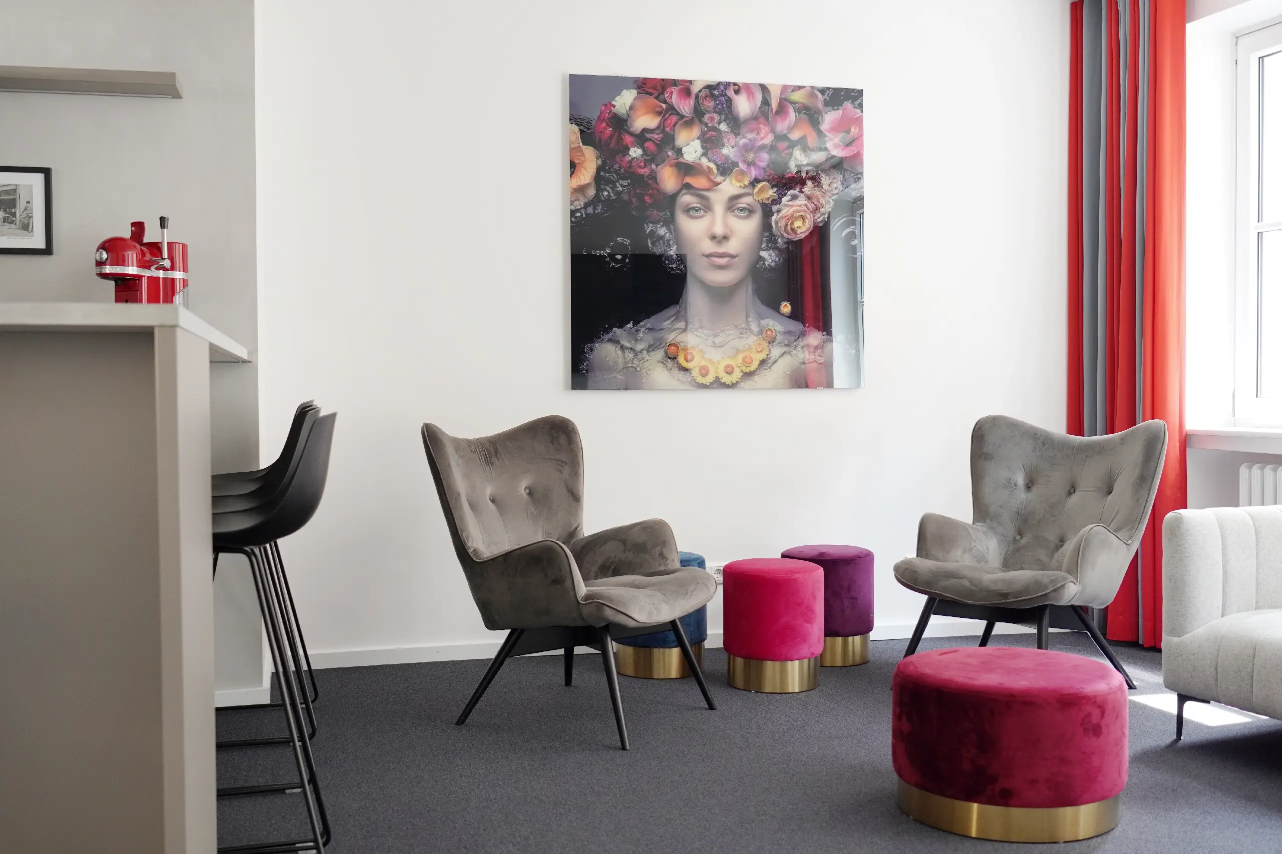 Gemütliche Lounge am Standort München