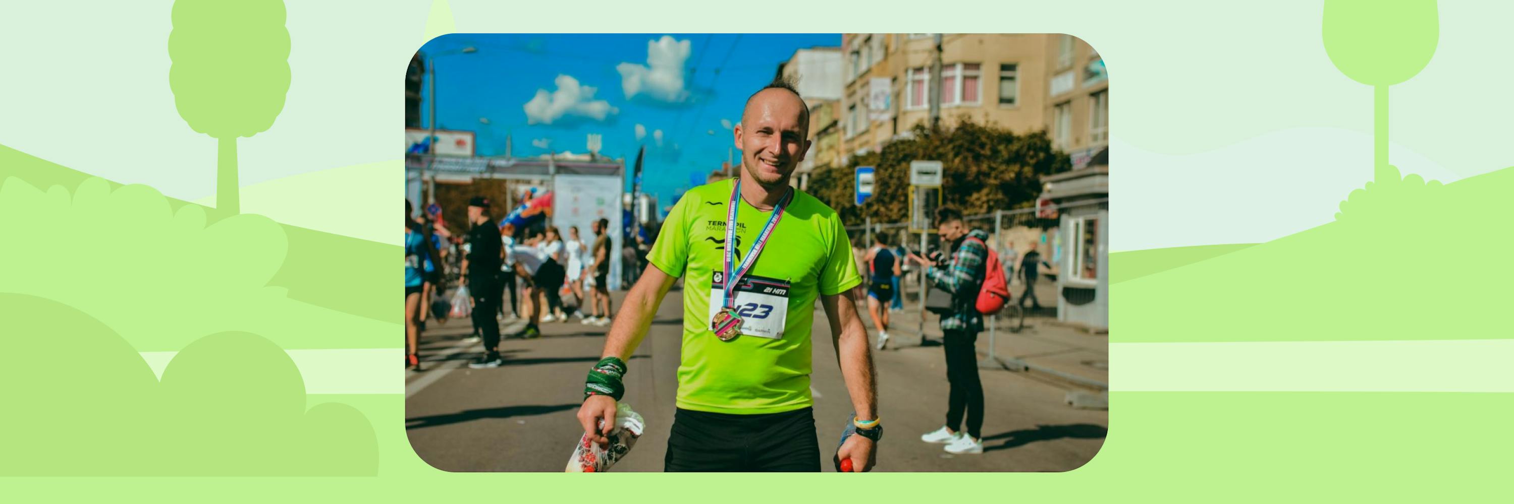 In the picture - volunteer Runday Ternopil - Roman Zadorozhnyi