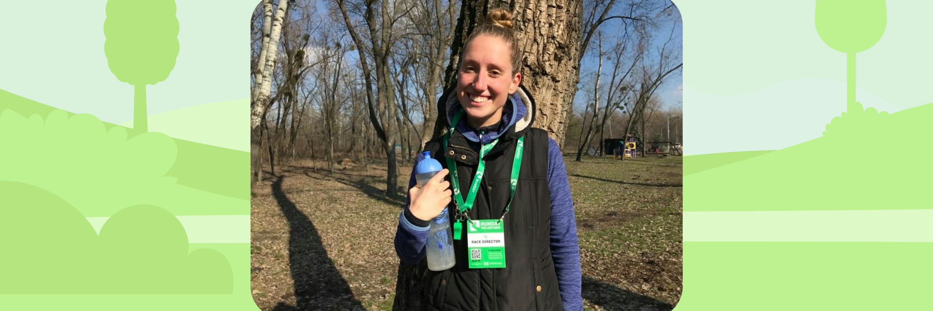 Pictured is Australian Daisy volunteering at the Runday races
