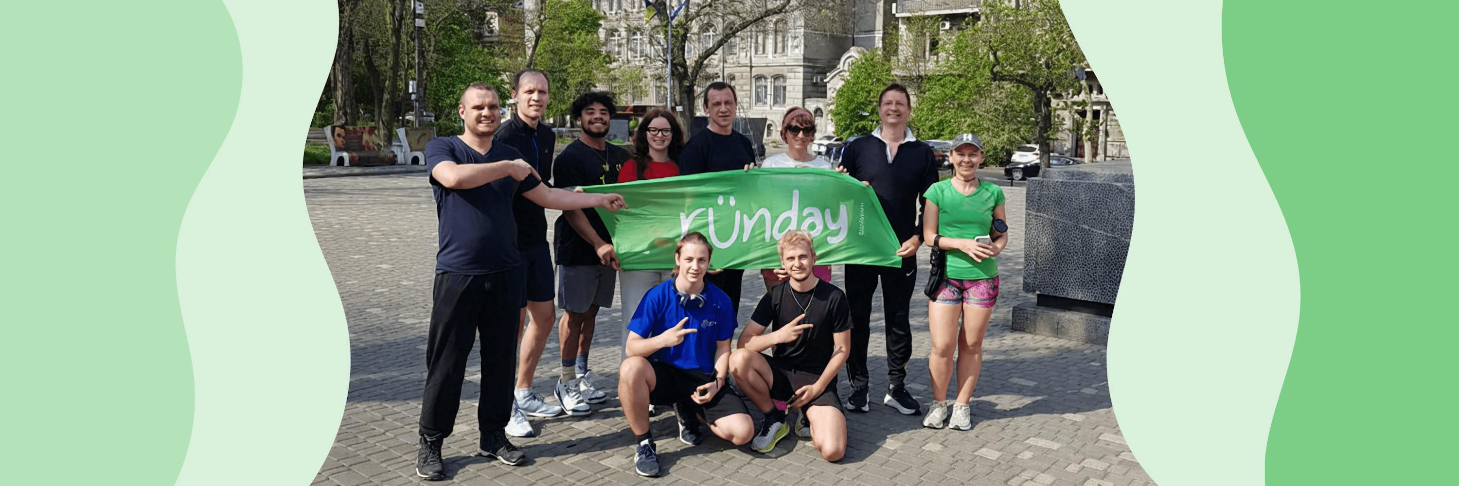 In the picture - participants of the Runday Odesa race