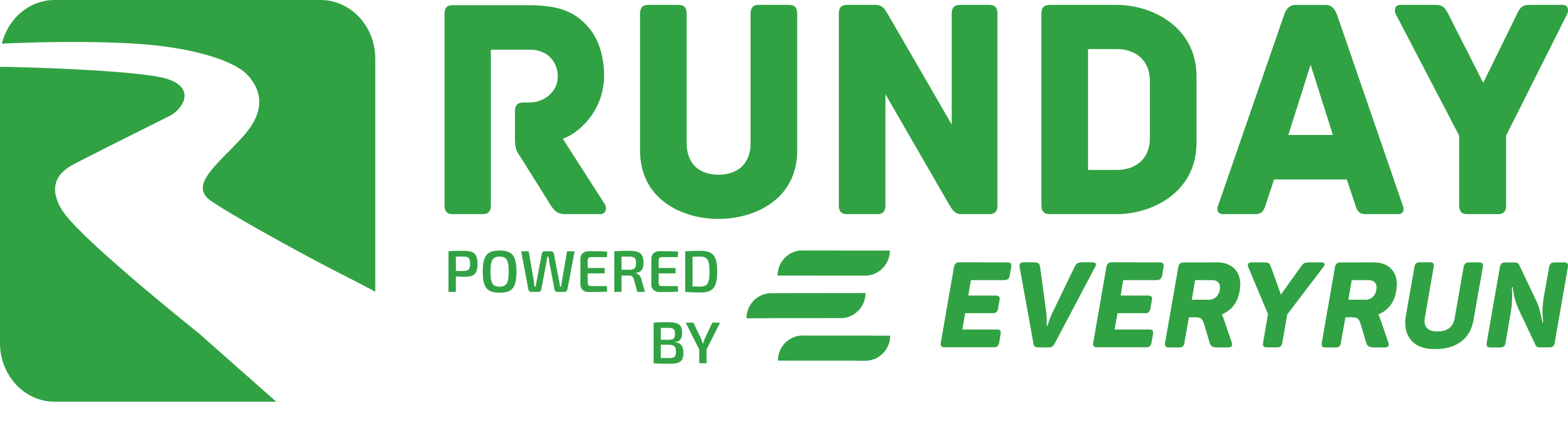 In the picture - Logo Runday powered by Everyrun