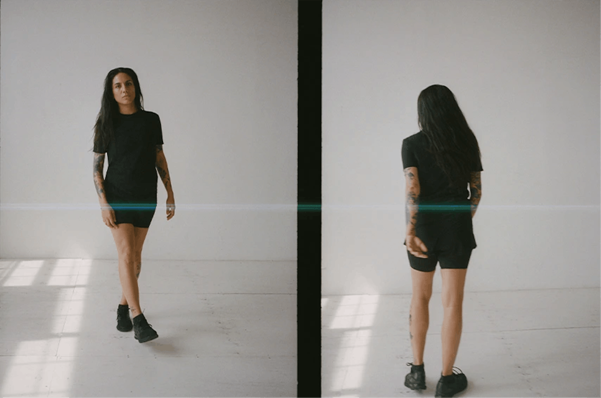 SÃO PAULO-BASED DJ & Producer Amanda Mussi interviewed by Running Order while wearing the Nao Tee & Adasi 4” Shorts