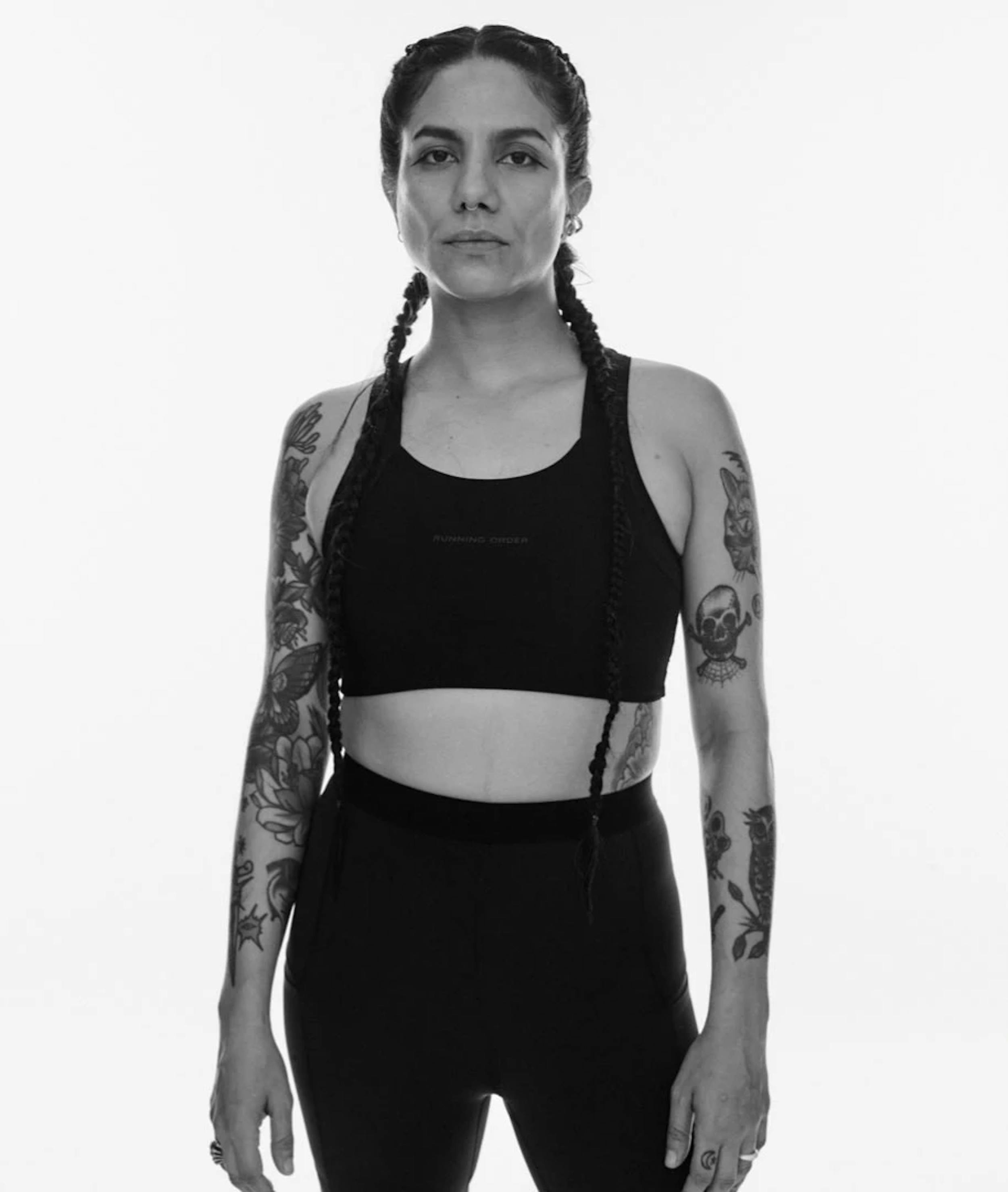 SÃO PAULO-BASED DJ & Producer Amanda Mussi interviewed by Running Order while wearing the Sadef Sports Bra & Ari 6” Shorts