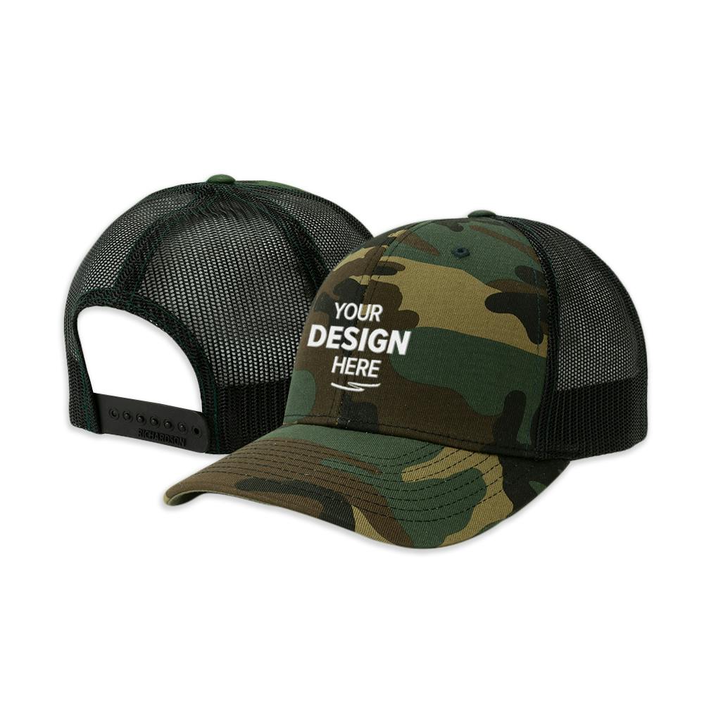 Richardson Patterned Snapback Trucker Cap - additional Image 1