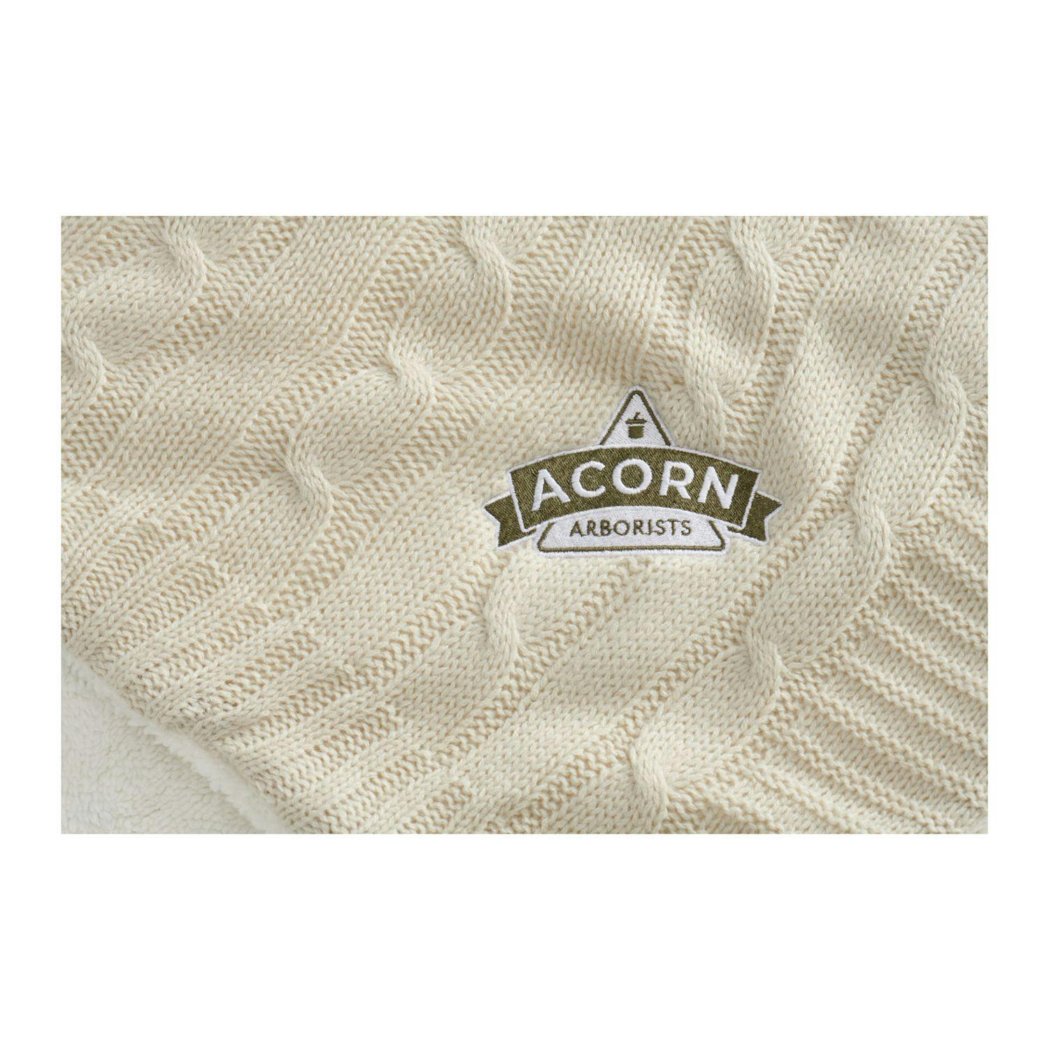 Field & Co.® Cable Knit Sherpa Blanket - additional Image 3