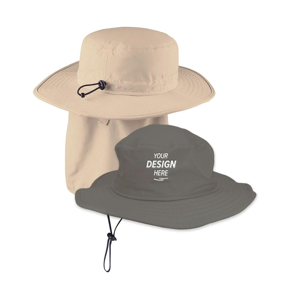 Custom Port Authority Outdoor Wide-Brim Bucket Hat