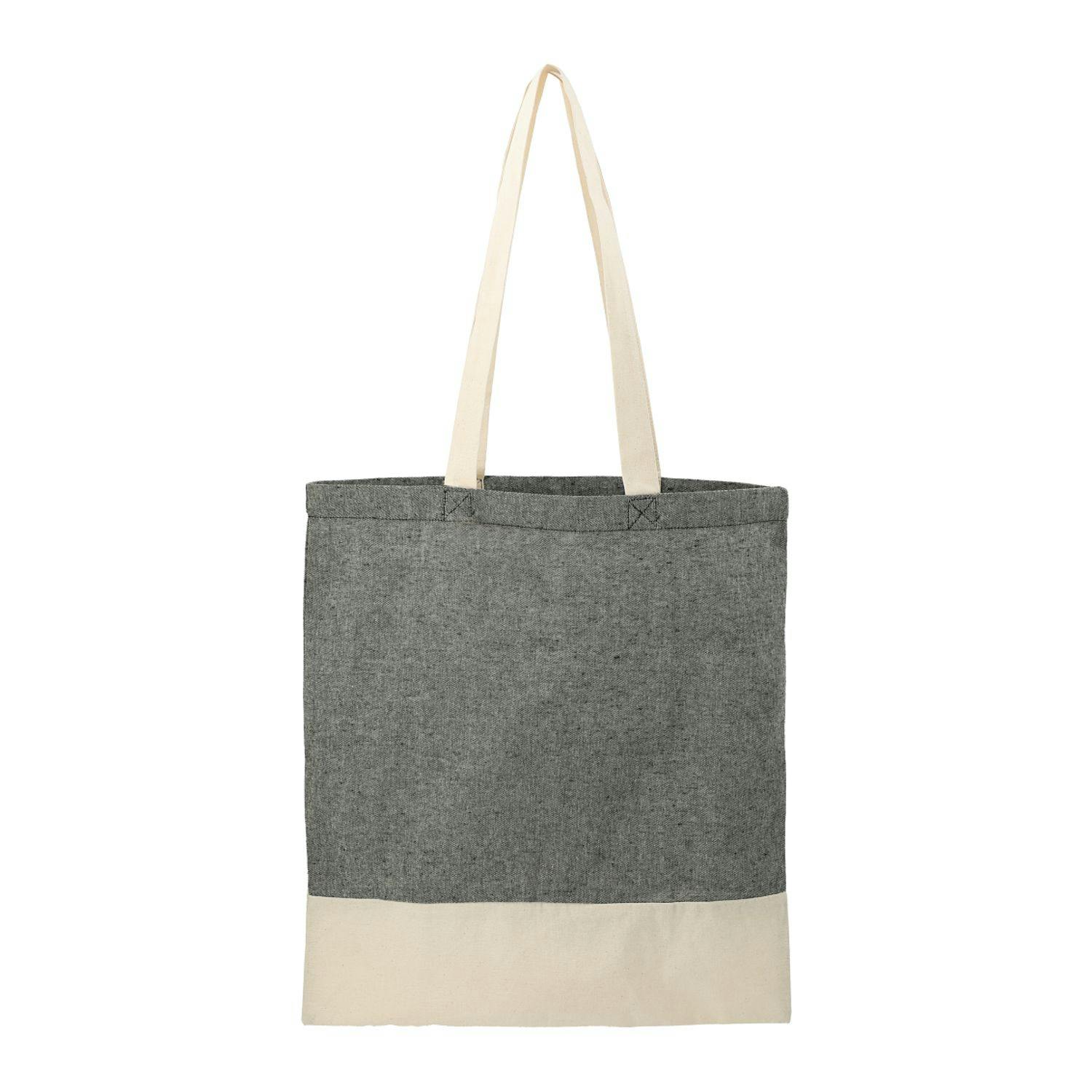 Split Recycled 5oz Cotton Twill Convention Tote - additional Image 1
