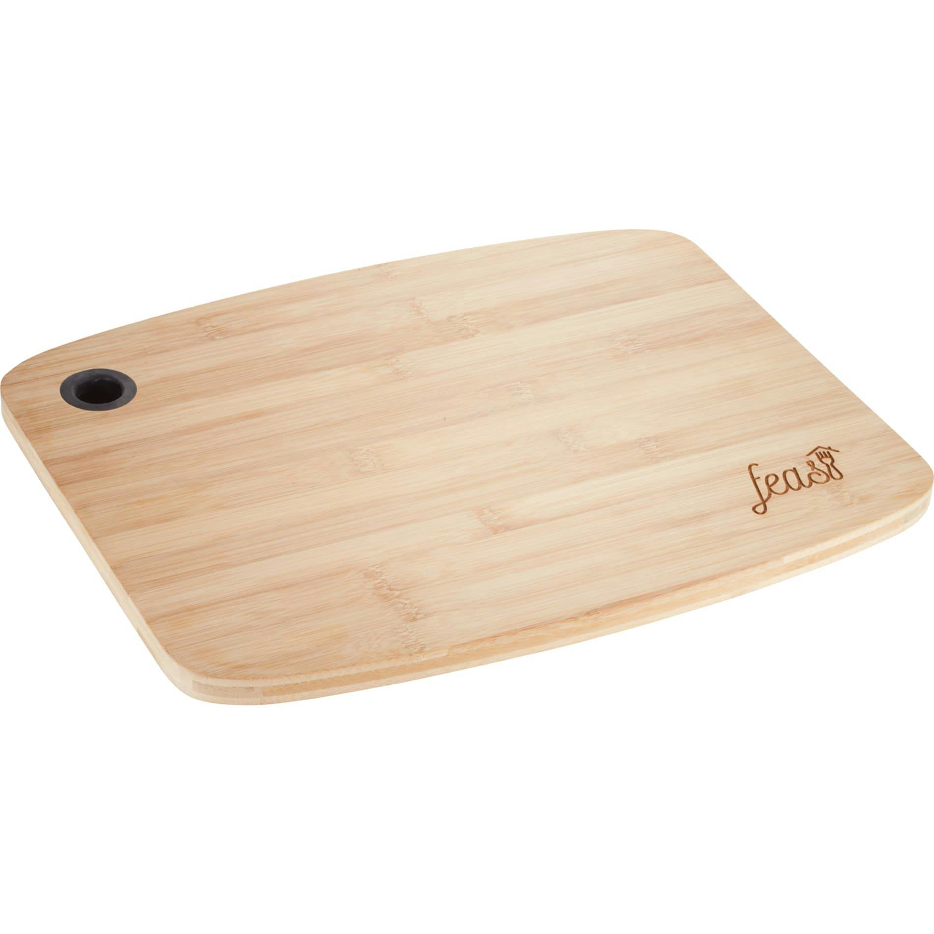 FSC Large Bamboo Cutting Board with Silicone Grip - additional Image 2