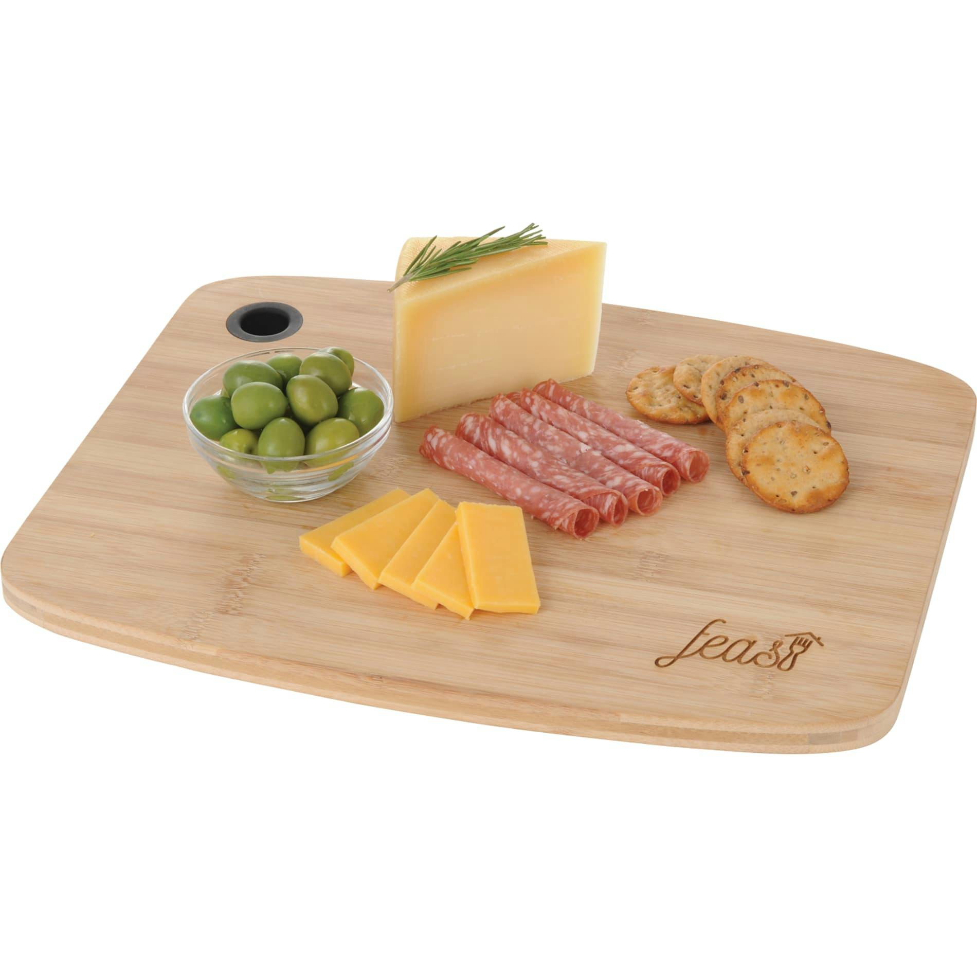 FSC Large Bamboo Cutting Board with Silicone Grip - additional Image 1