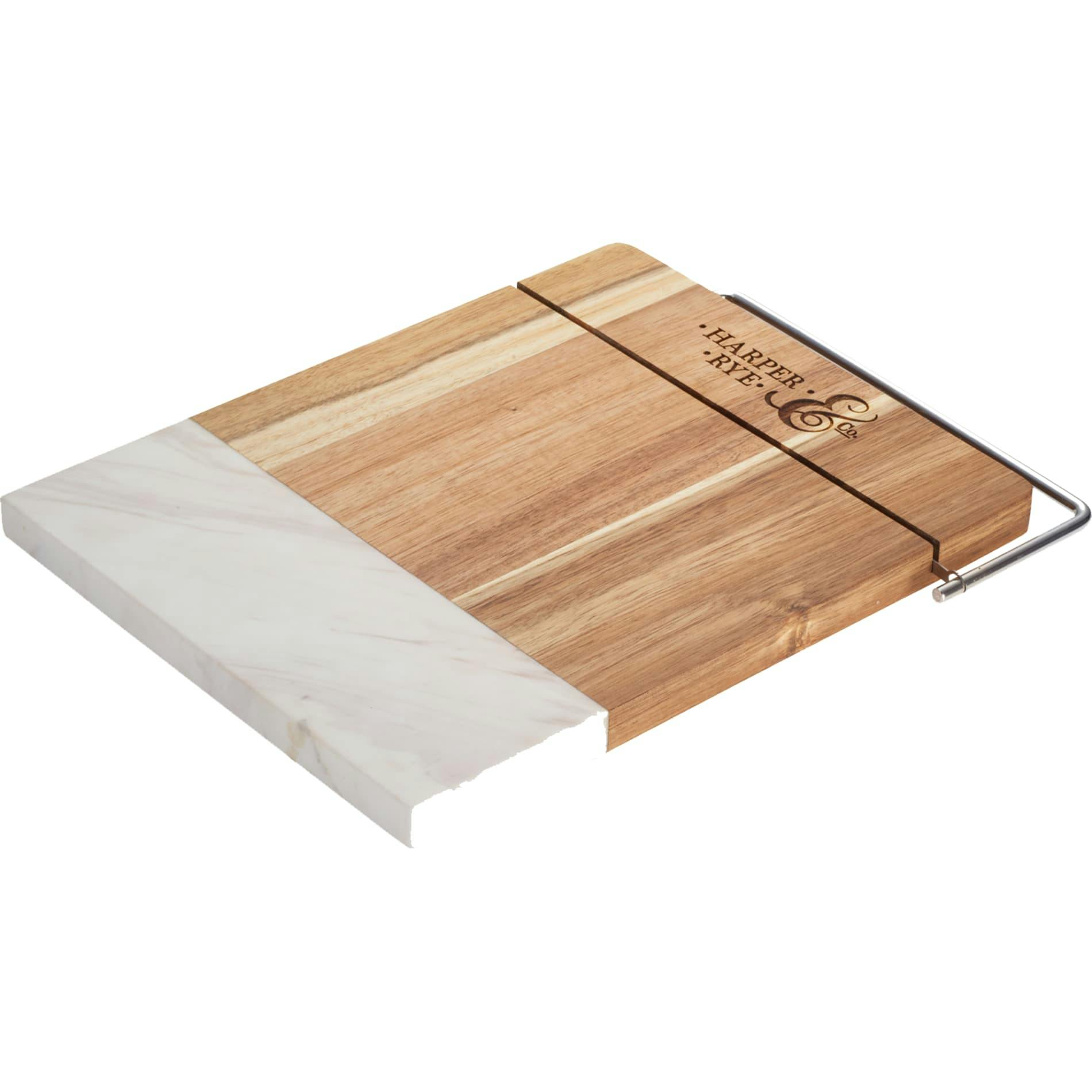Marble and Acacia Wood Cheese Cutting Board - additional Image 1