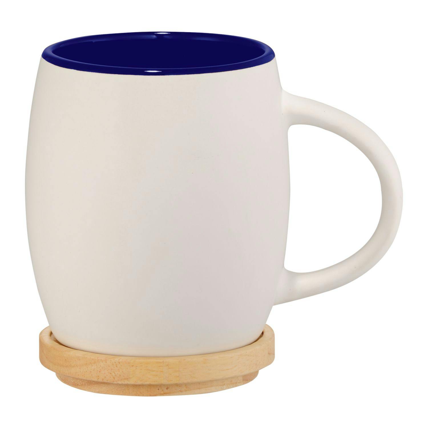 Hearth Ceramic Mug with Wood Lid/Coaster 15oz - additional Image 2