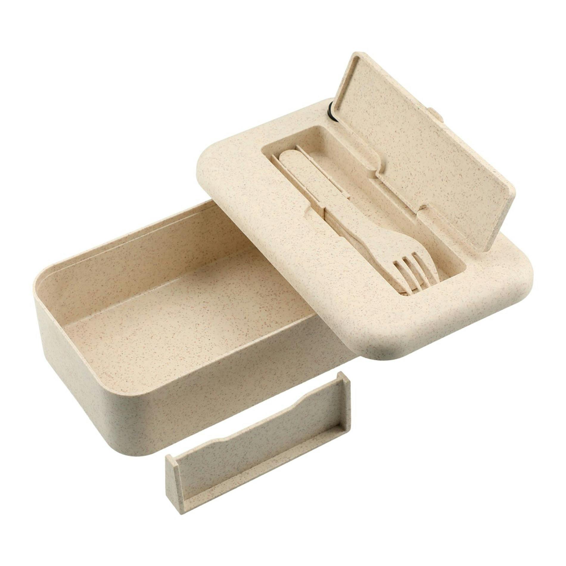 Bamboo Fiber Lunch Box with Utensils - additional Image 4