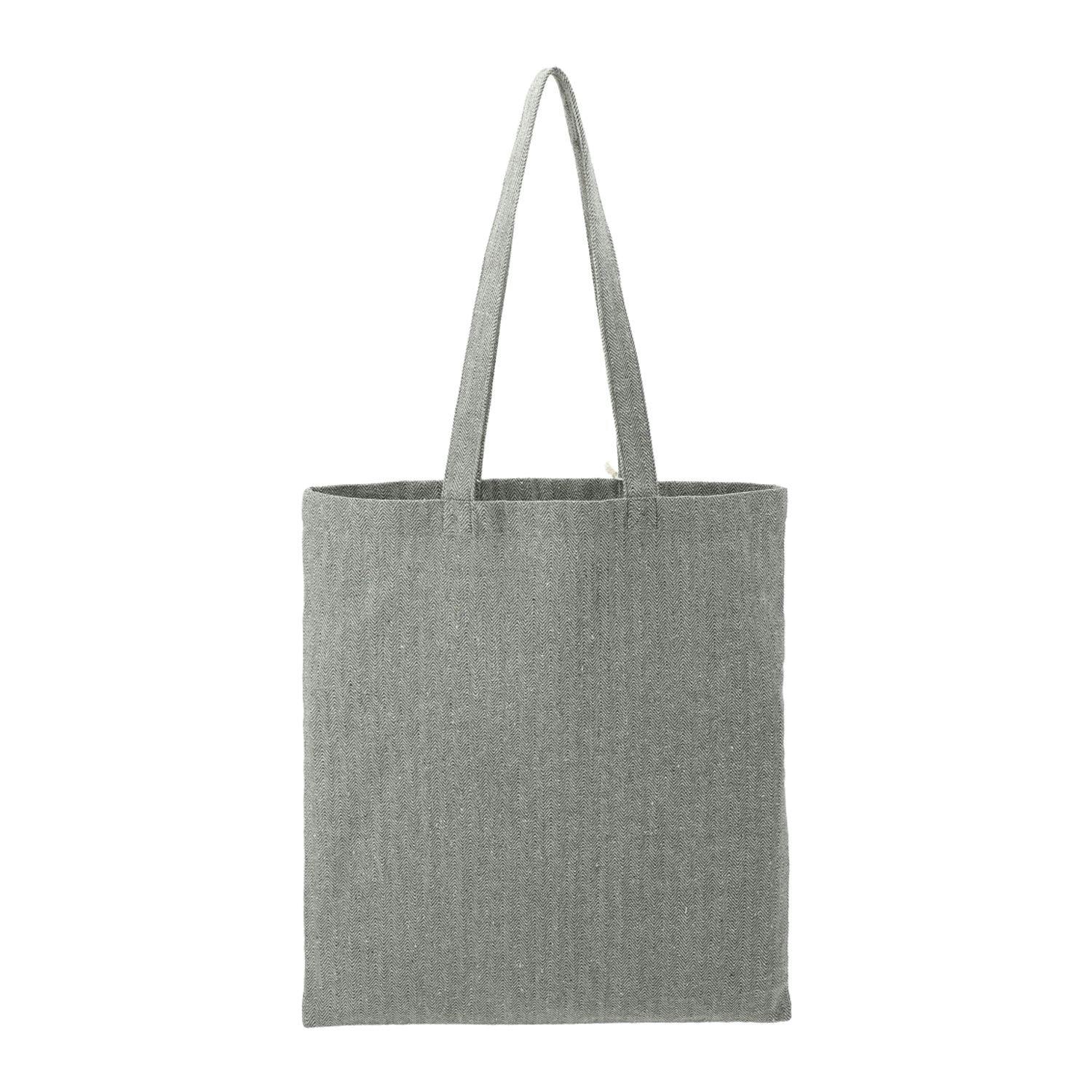 Recycled Cotton Herringbone Tote w/Zip Pocket - additional Image 1