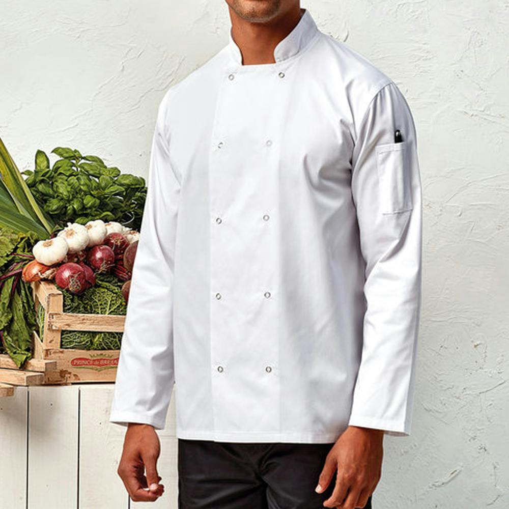 Artisan Collection by Reprime Studded Long-Sleeve Chef's Jacket - additional Image 1