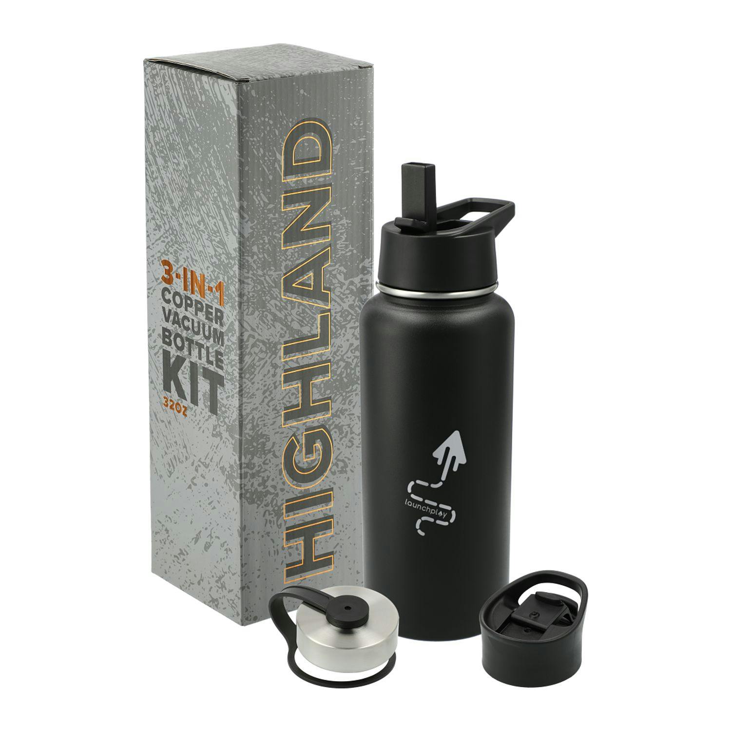 Highland 3-in-1 Copper Vacuum Bottle Kit - 32oz