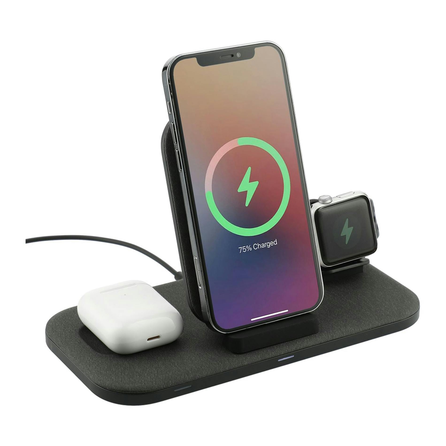 All-Purpose Wireless Charger Pen Holder with Dual USB Output - Item #QC905  -  Custom Printed Promotional Products
