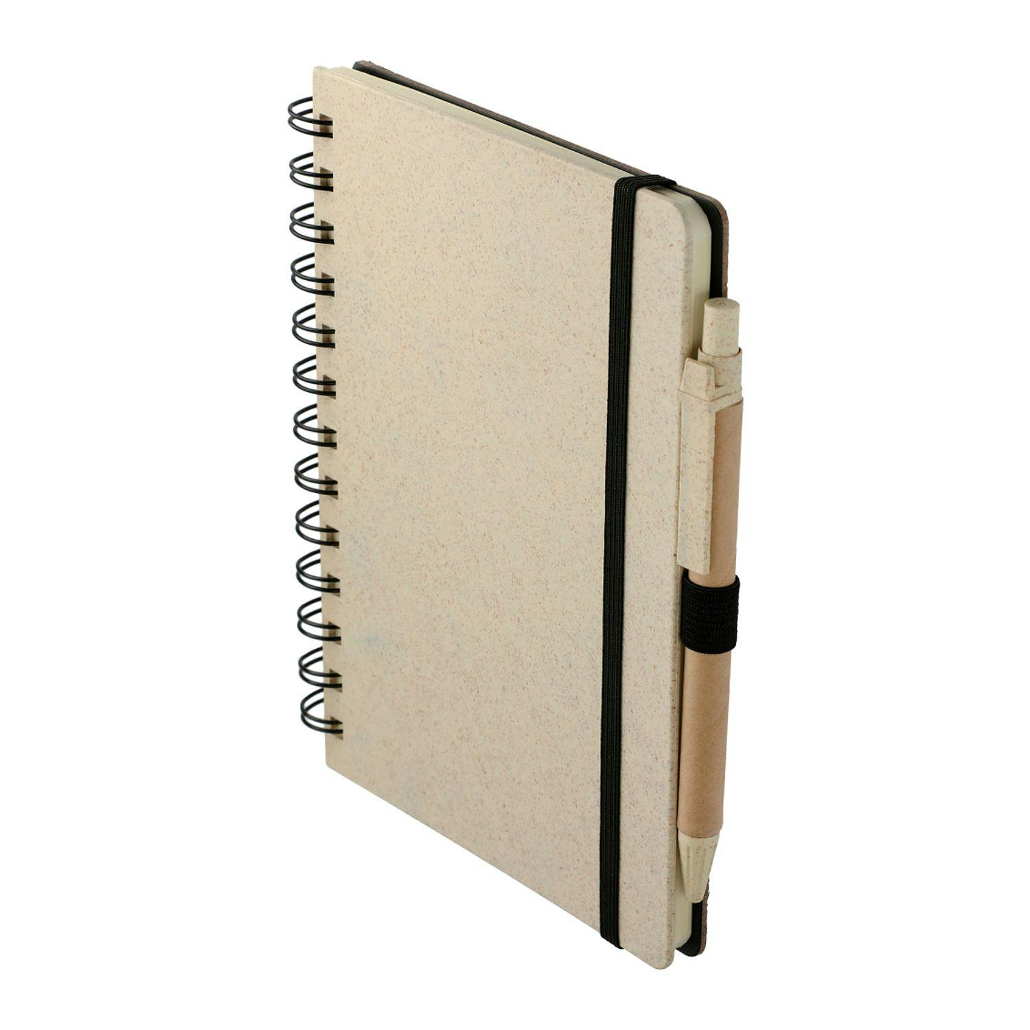 5" x 7" Wheat Straw Notebook With Pen - additional Image 2