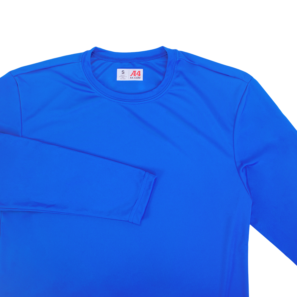 Custom A4 Long Sleeve Performance T-Shirt | RushOrderTees®