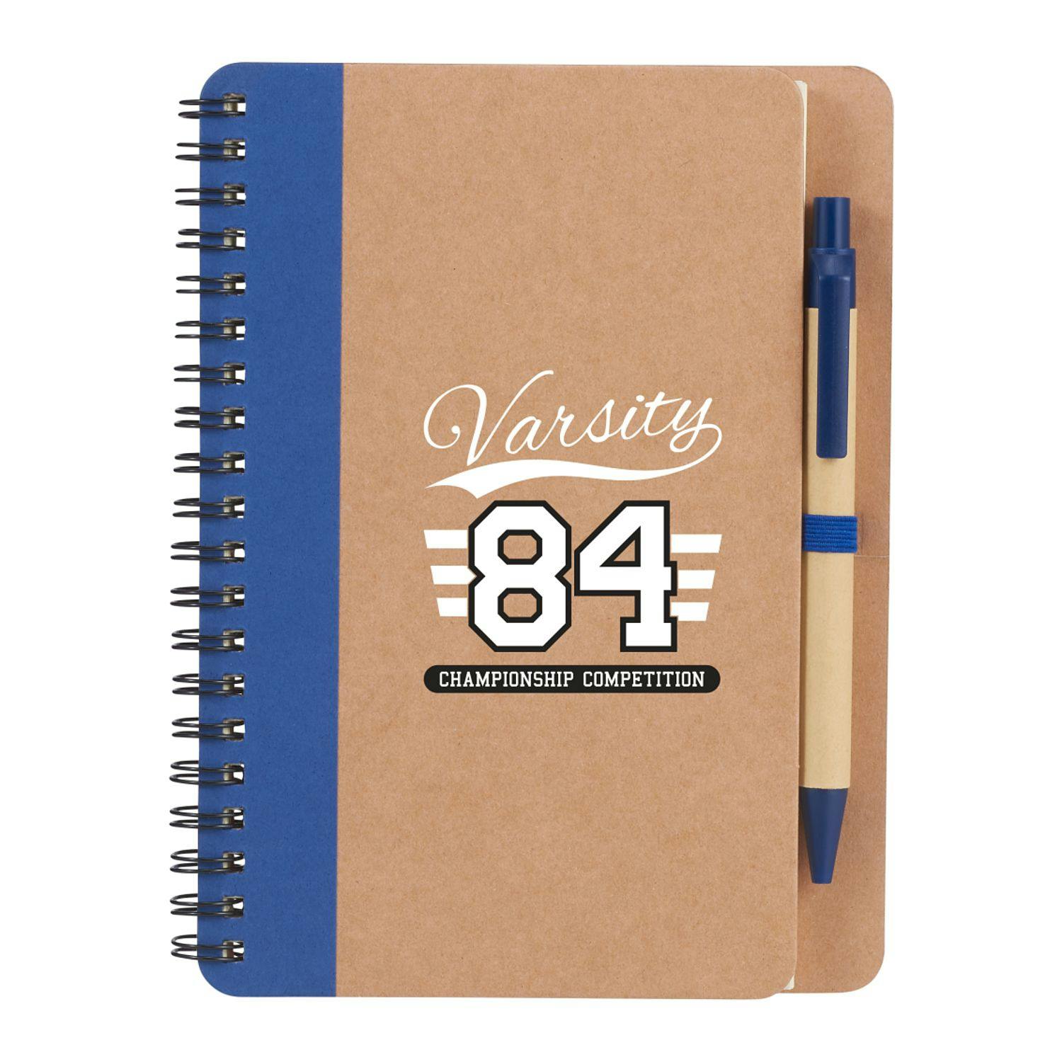 5" x 7" Eco Spiral Notebook with Pen - additional Image 2