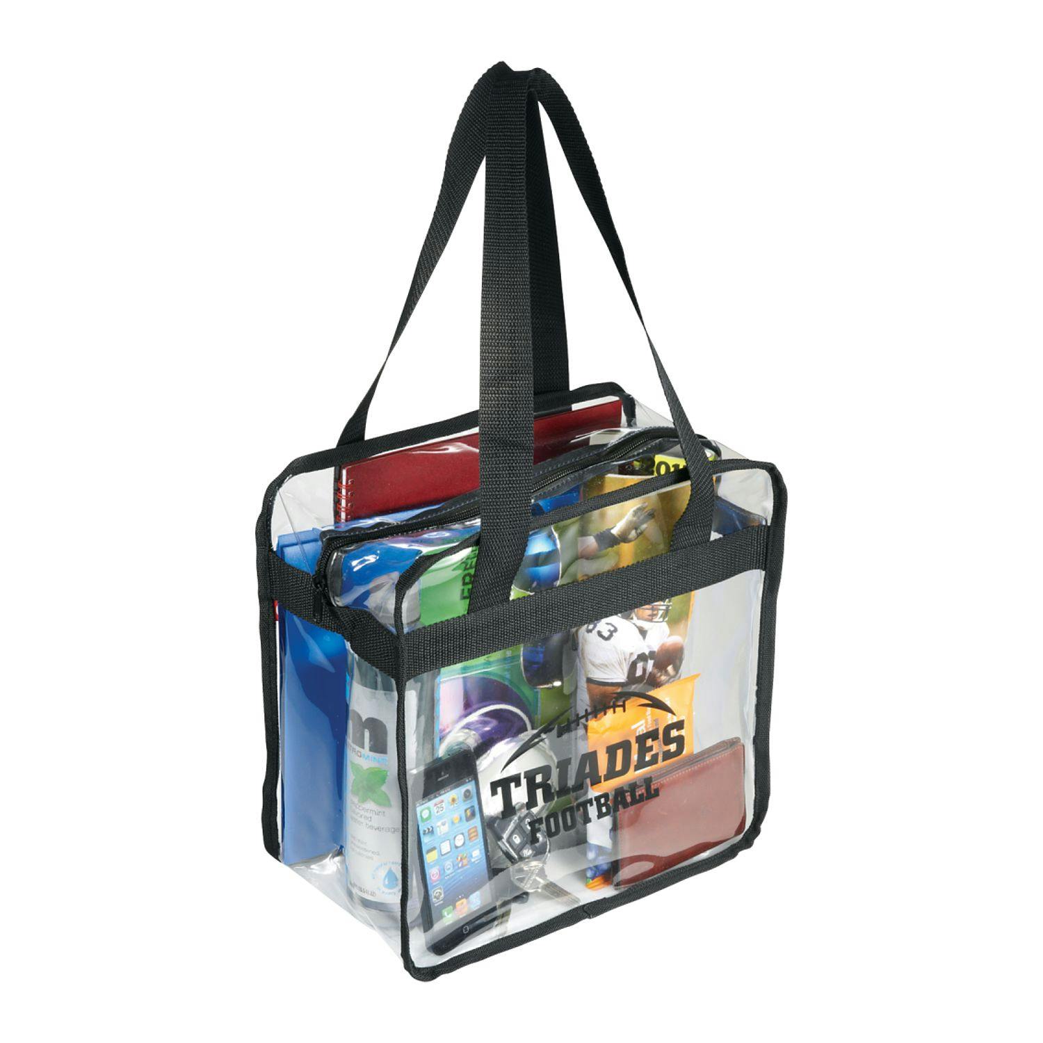 Game Day Clear Zippered Safety Tote - additional Image 2