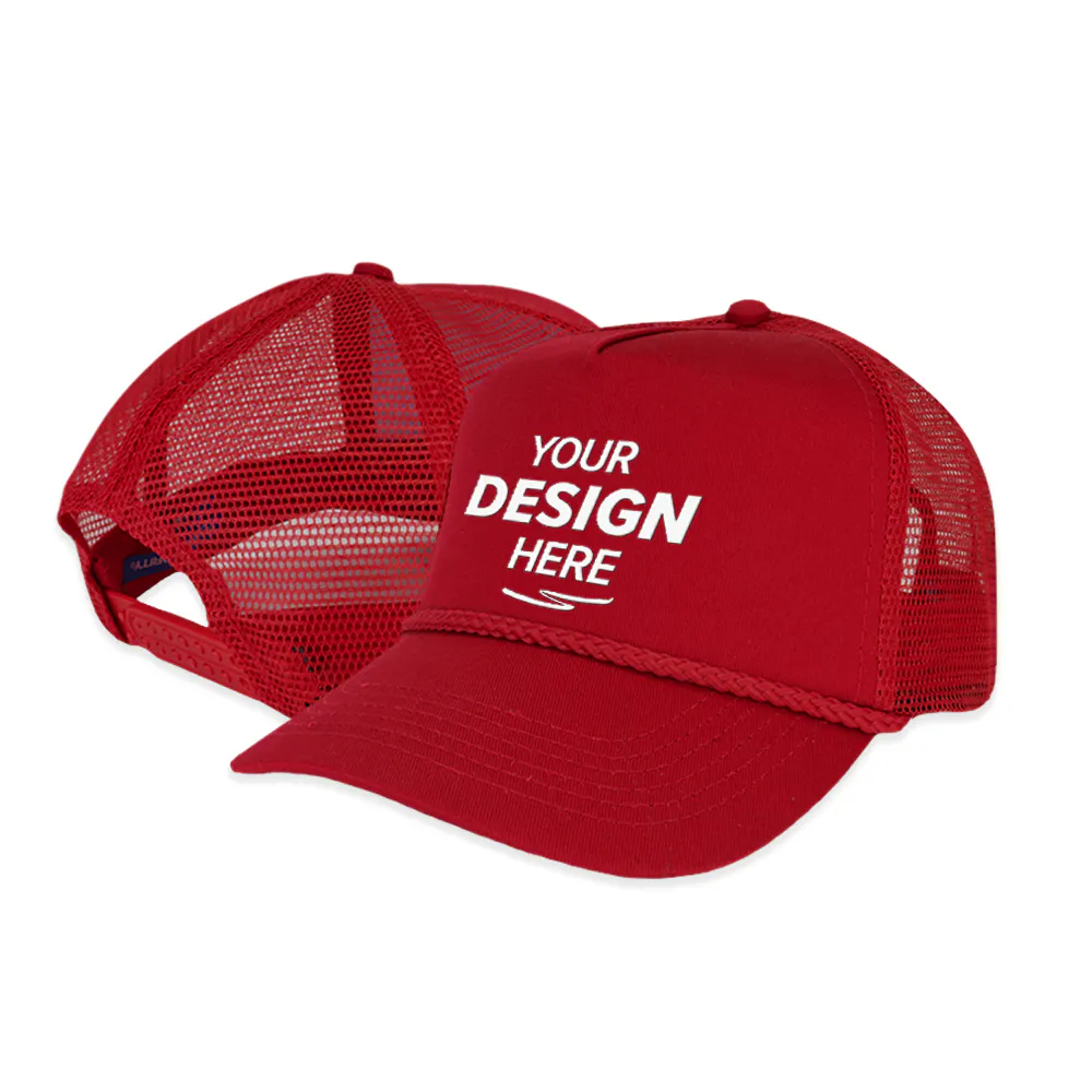 Port Authority C932 5-Panel Snapback Cap - Men's, 100% Polyester Mesh Back