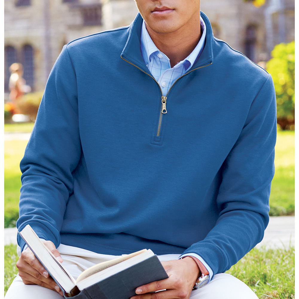 Brooks Brothers Double-Knit Quarter-Zip