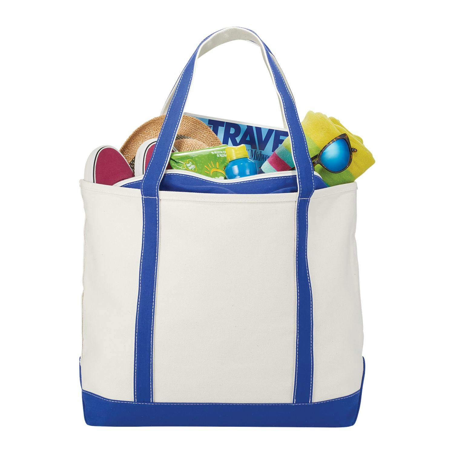 Baltic 24oz Cotton Canvas Tall Zippered Boat Tote - additional Image 2