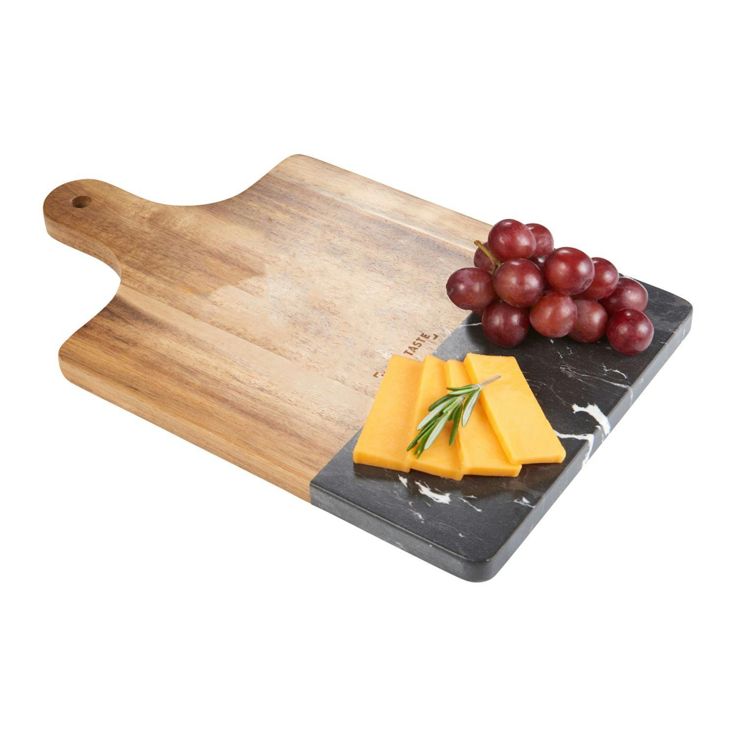 Black Marble and Wood Cutting Board - additional Image 1