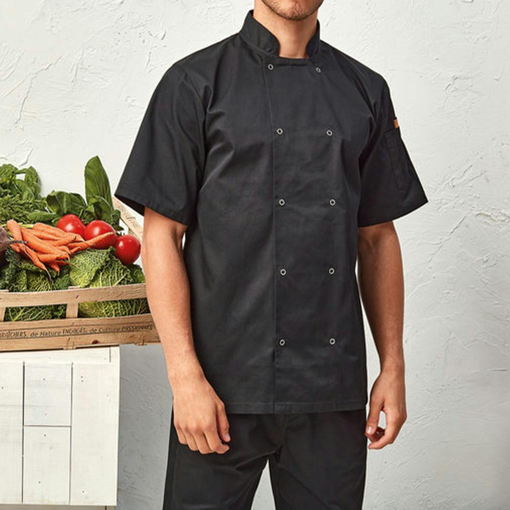 Artisan Collection by Reprime Studded Short-Sleeve Chef's Jacket - additional Image 1