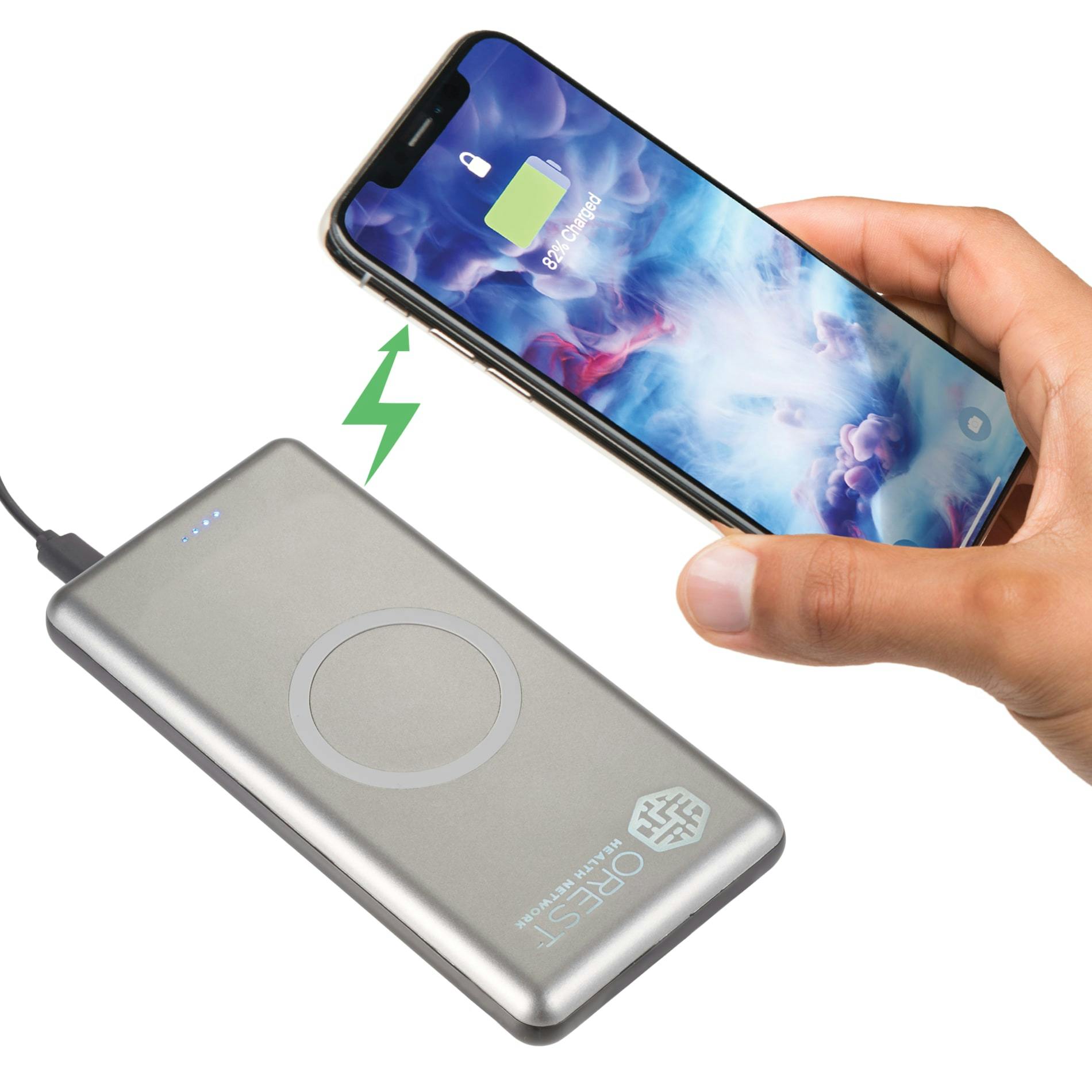 UL Listed Light Up Qi 10000 Wireless Power Bank - additional Image 2
