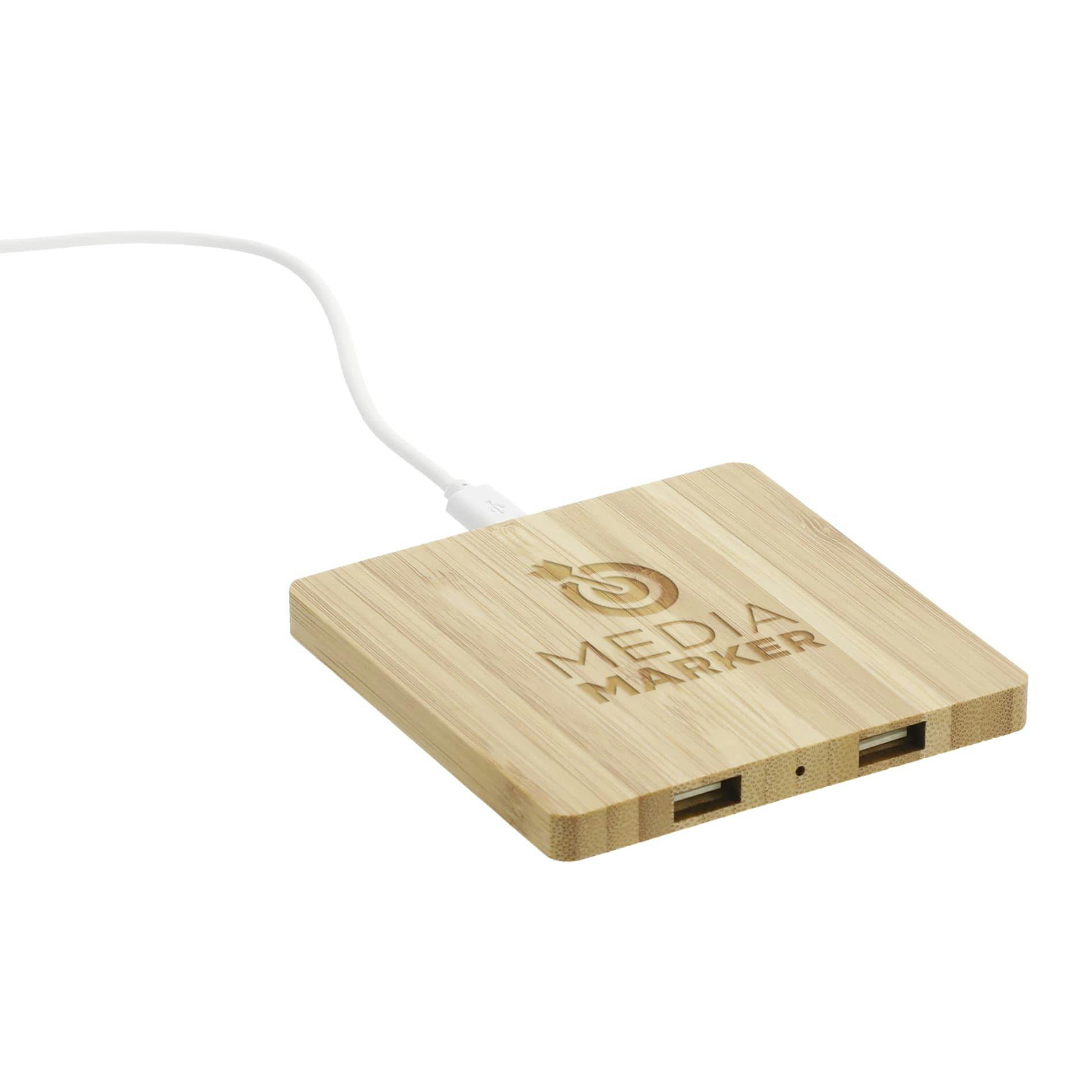 Bamboo Wireless Charging Pad with Dual Outputs - additional Image 5