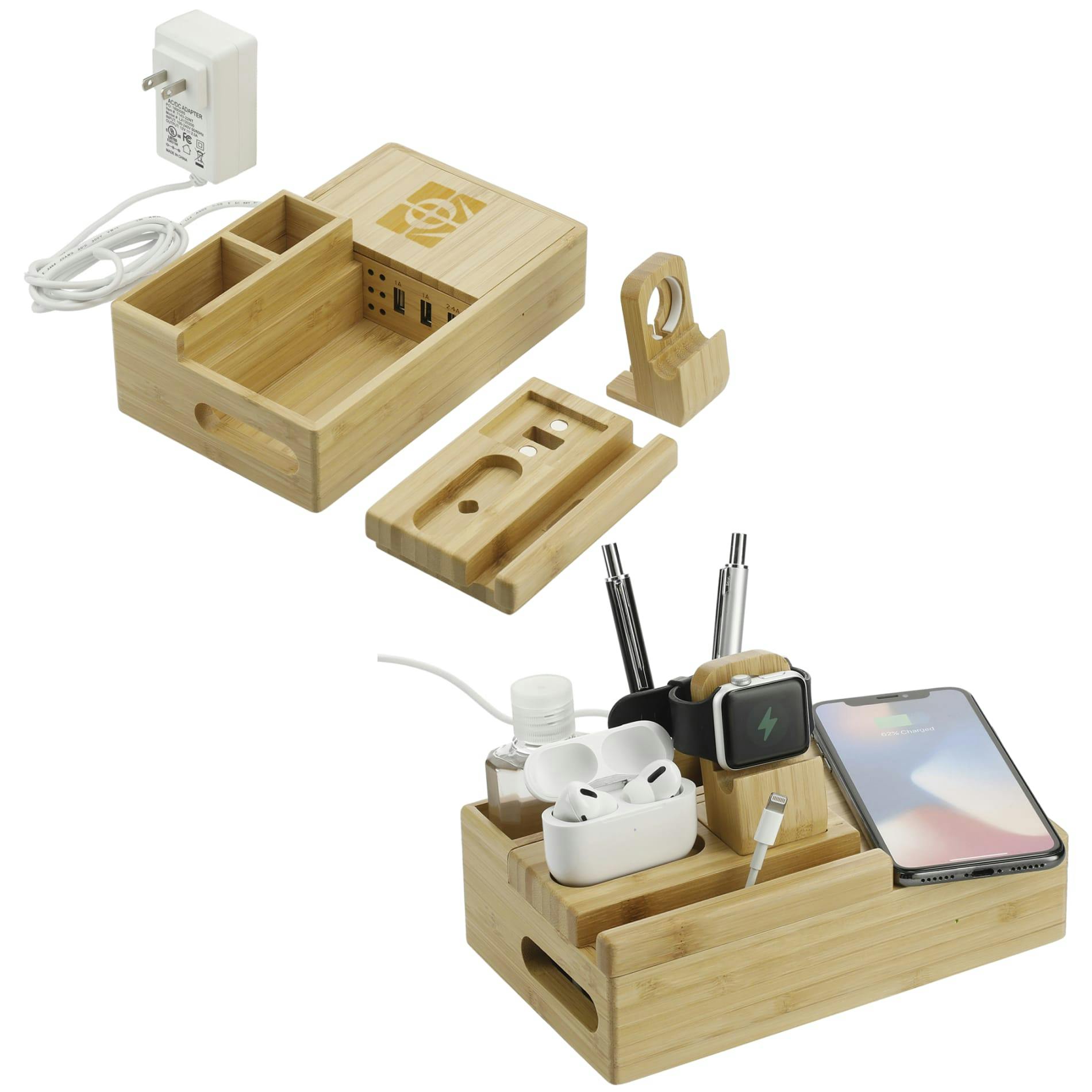 Bamboo Fast Wireless Charging Dock Station - additional Image 6