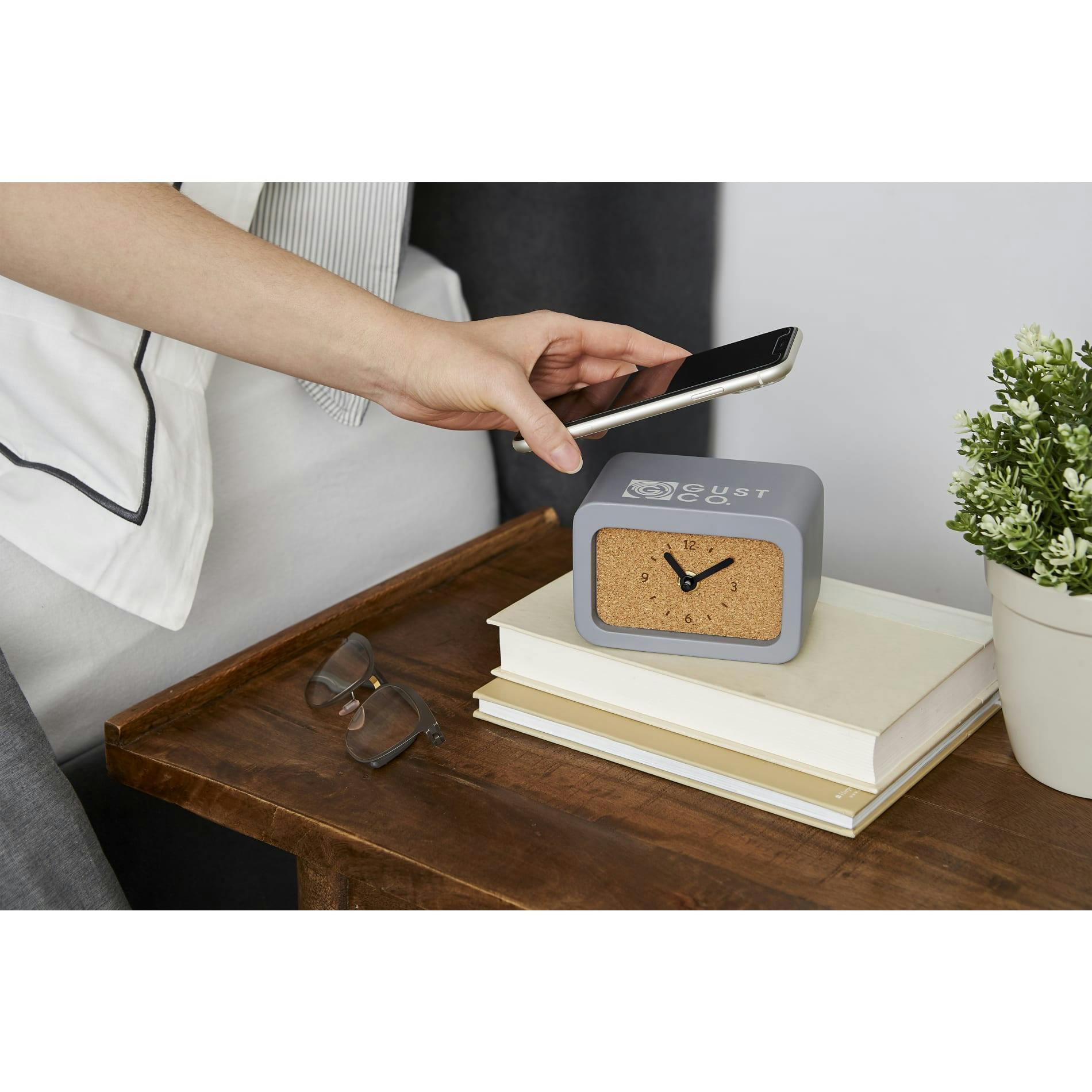 Set in Stone Wireless Charging Desk Clock - additional Image 8