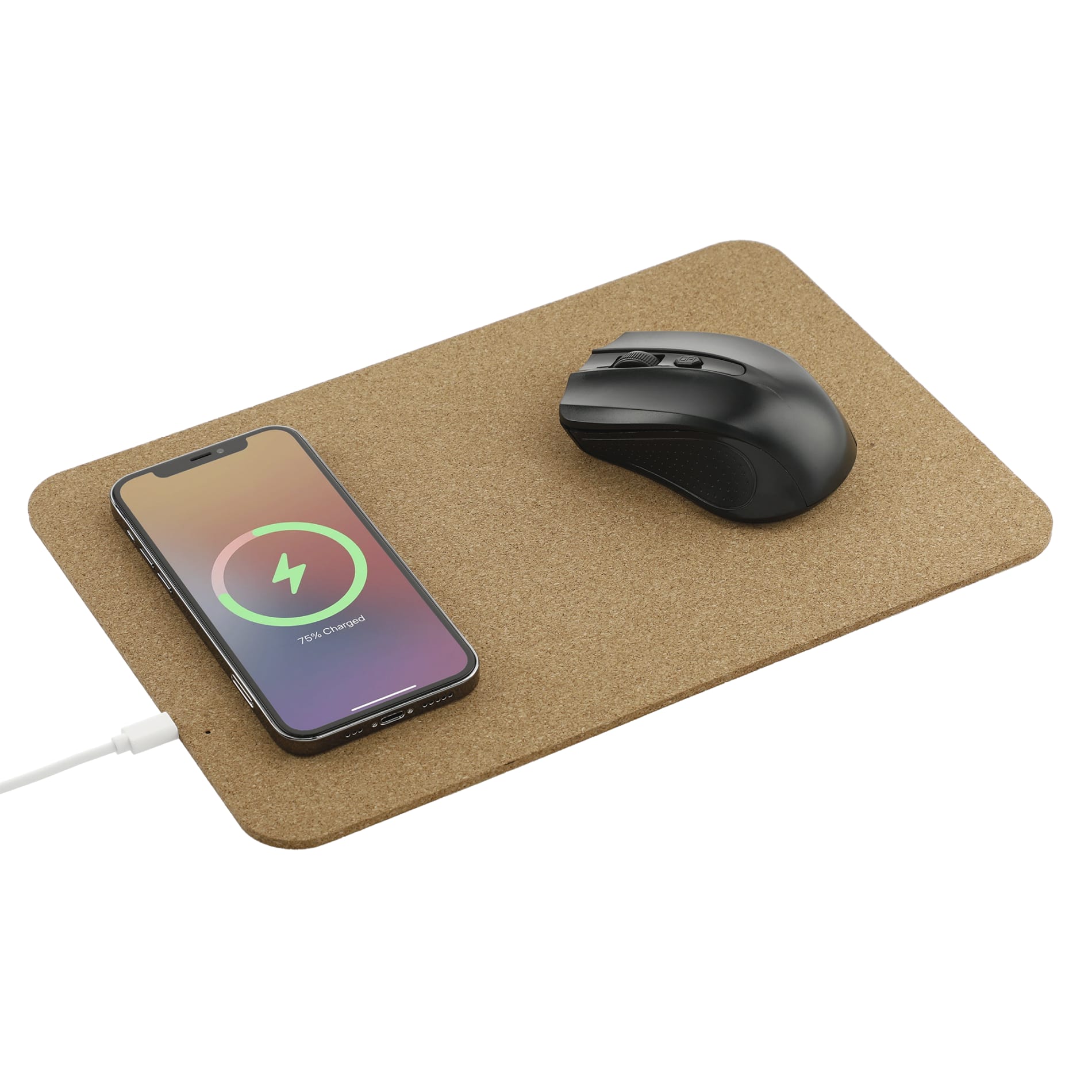 Custom Cork Fast Wireless Charging Mouse Pad Design Online