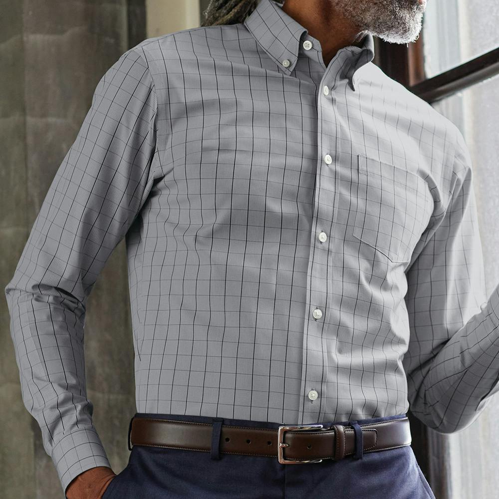 Brooks Brothers Wrinkle-Free Stretch Patterned Shirt - additional Image 1
